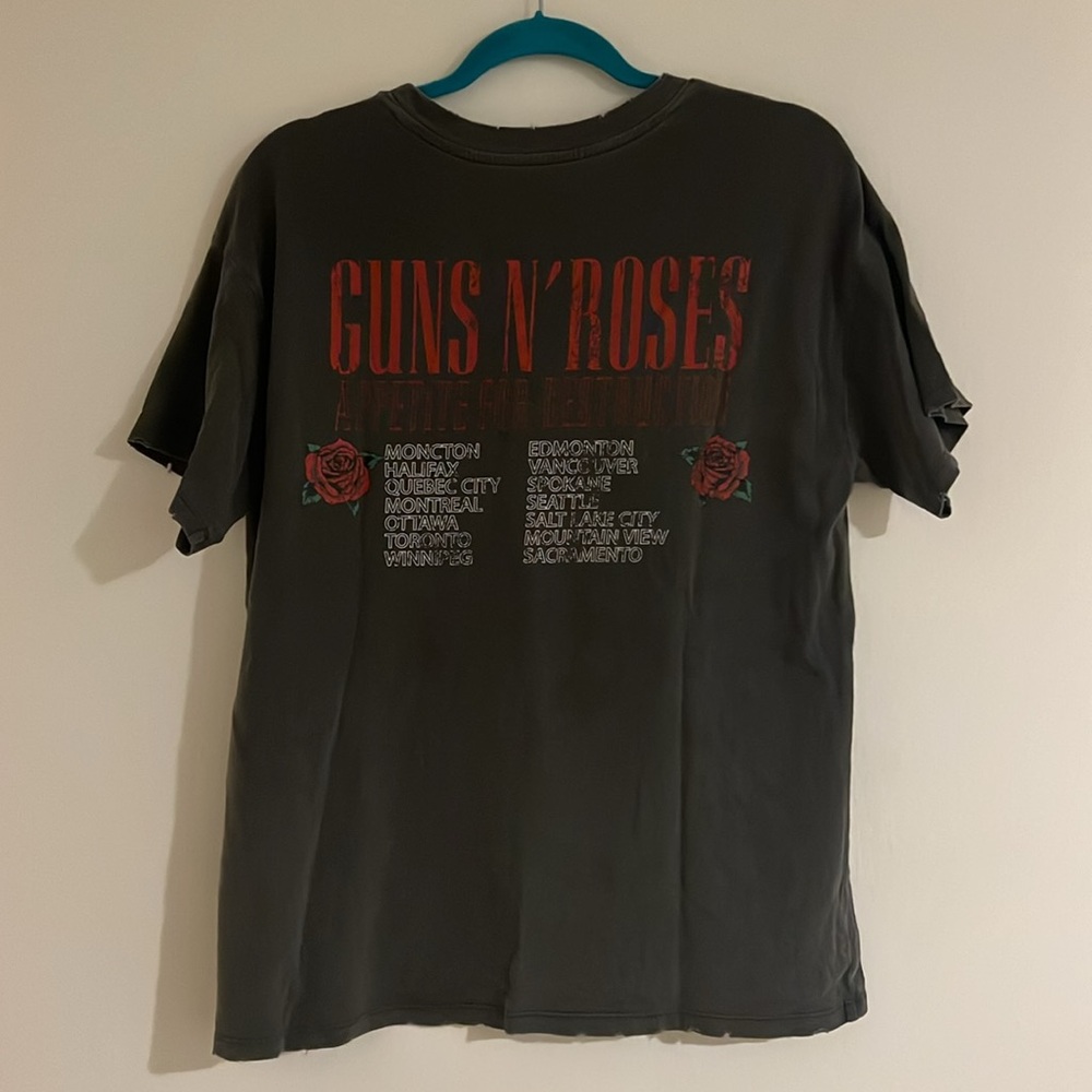 Guns & Roses official vintage band tour T-shirt